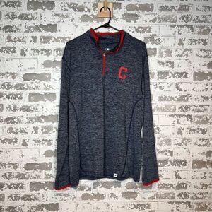 Fanatics Cleveland Indians 1/4 zip long sleeve pullover
